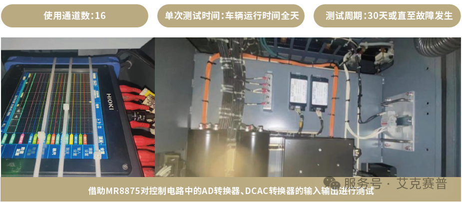日置 MR8875 便攜式存儲(chǔ)記錄儀：列車逆變器故障排查解決方案