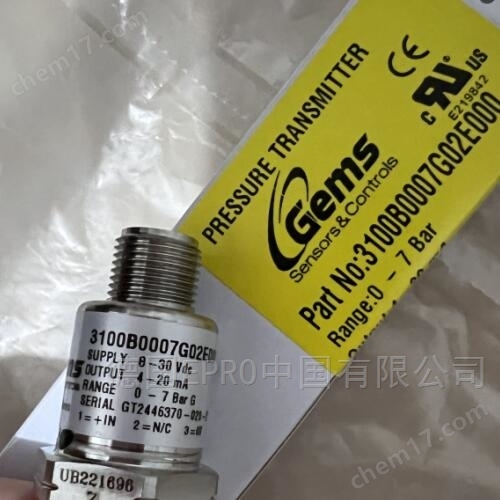 Gems傳感器3100B0007G02E000捷邁現(xiàn)貨