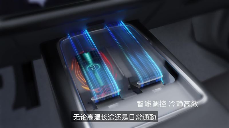 车载无线充散热风扇