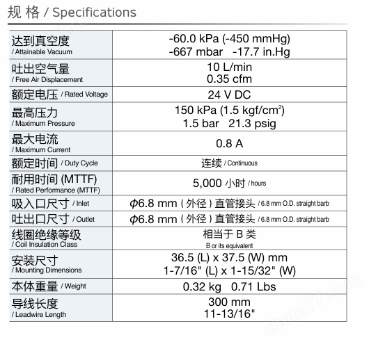 NITTO日東工器DC隔膜泵DP0210TA-Y1