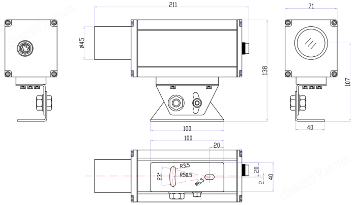 GOLDY-350L-MC型工業(yè)激光測(cè)距儀