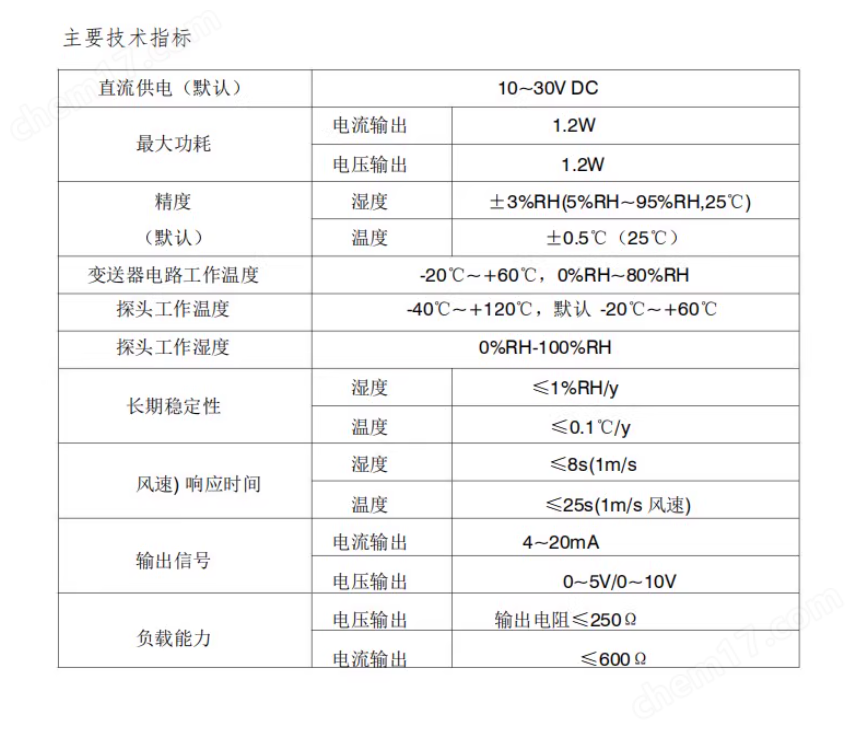 工業(yè)防爆溫濕度探測(cè)變送器