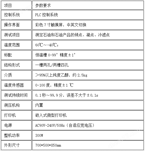 多功能低溫測定儀(傾點,凝點,冷濾點) 穩定