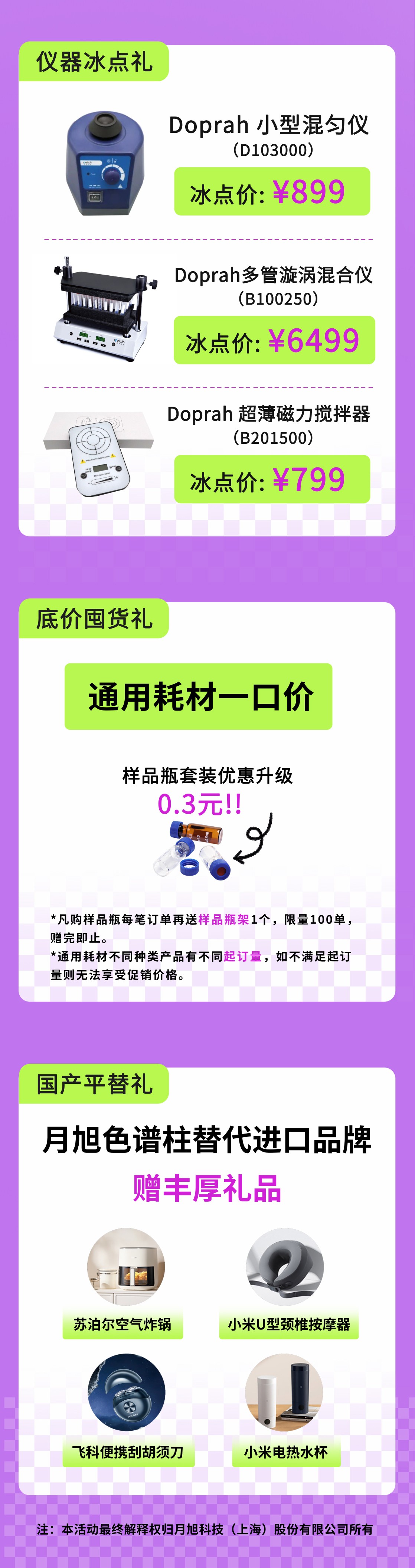 月旭科技年终礼遇季·1元色谱柱开仓,万元红包等你领