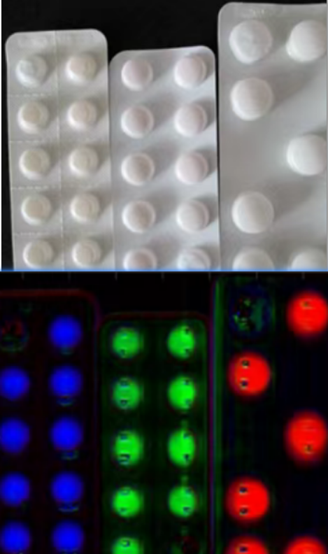 采集西藥藥片高光譜數據